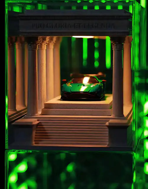 Temple Koleksiyonu LED Işıklı Araba Standı